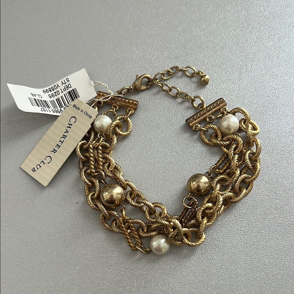 Charter Club Gold-Tone Chain Bracelet